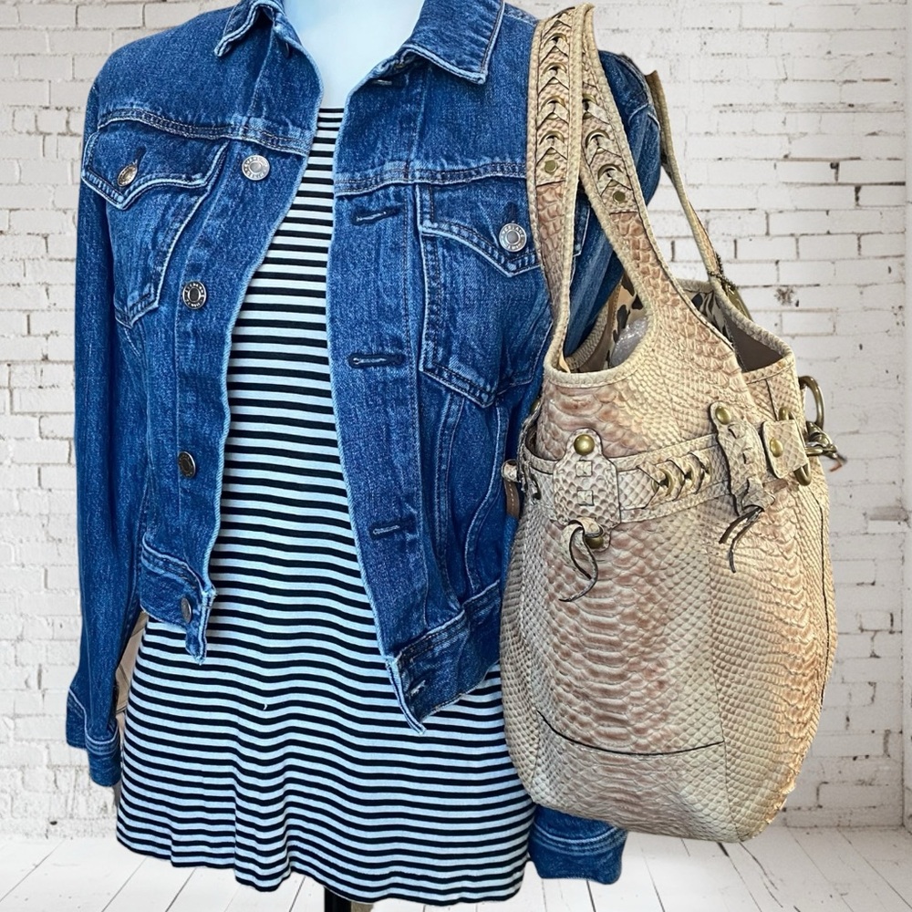 Coach XL Limited Edition Python Embossed Ergo in … - image 3